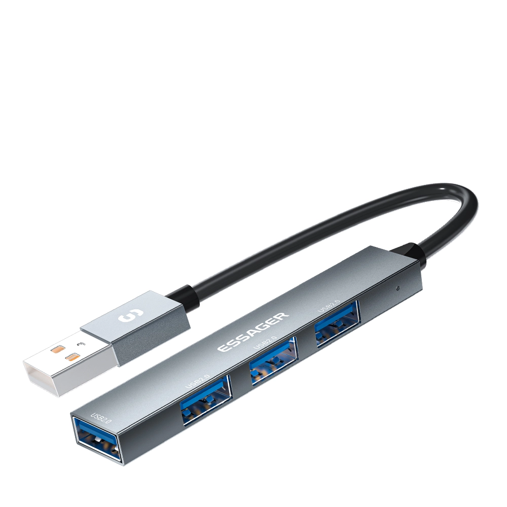 ESSAGER ES-TA04 Series USB C to USB A 4 Ports OTG Charging USB C Hub