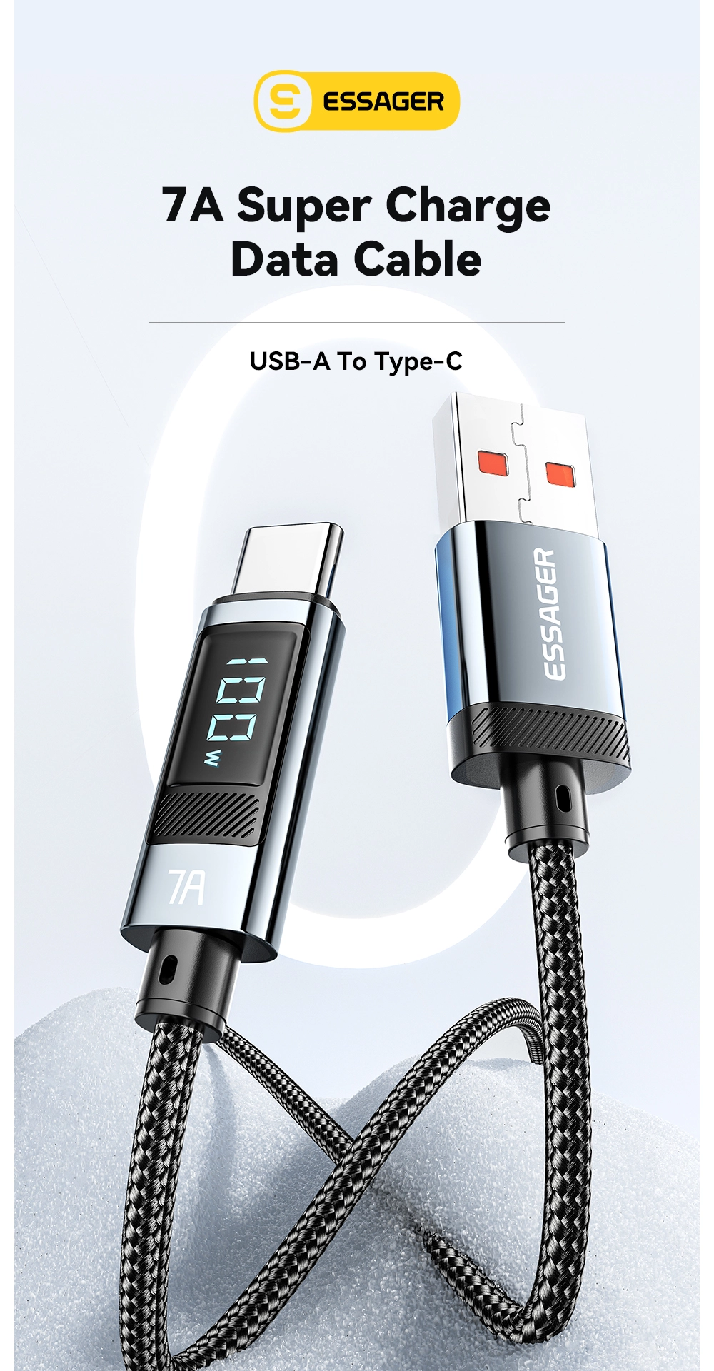 USB A to Type C Cable,100W Type C Cable,100W Cable