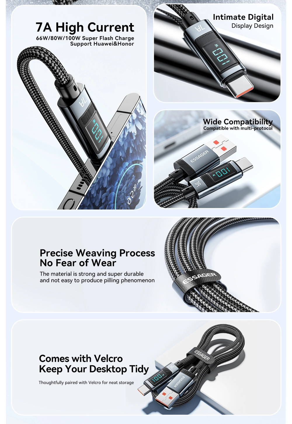 USB A to Type C Cable,100W Type C Cable,100W Cable