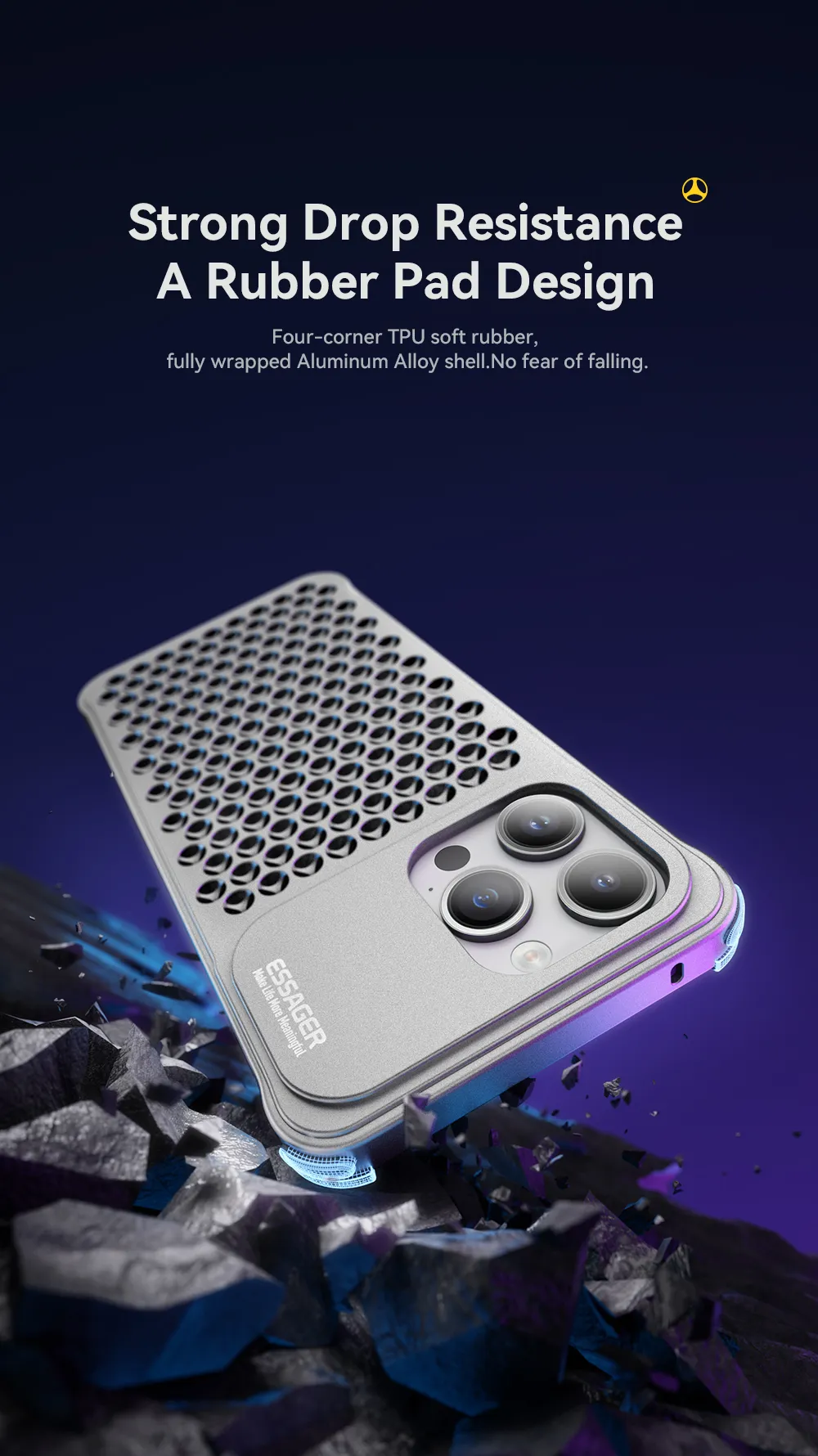 ESSAGER ES-KZ16 Series For iPhone 13 14 Pro 13 14 Pro Max Aluminum ...