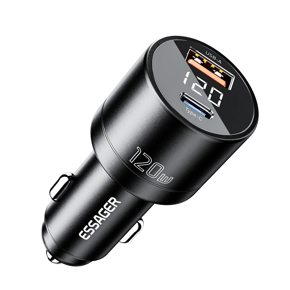 ESSAGER FSJ-009 Series 120W Cell Phone Quick Car Charger Outlet