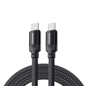 ESSAGER ES-X55 Series 100W 240W Quick Charge Cable USB C to Type C Cable